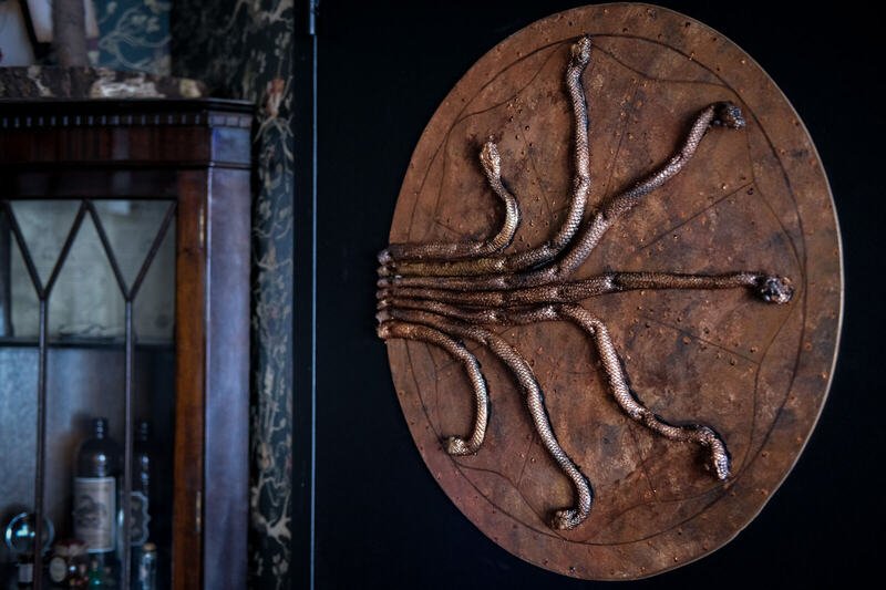 Le disque aux serpents — La Chambre du Sorcier, logement près du Mont Saint-Michel